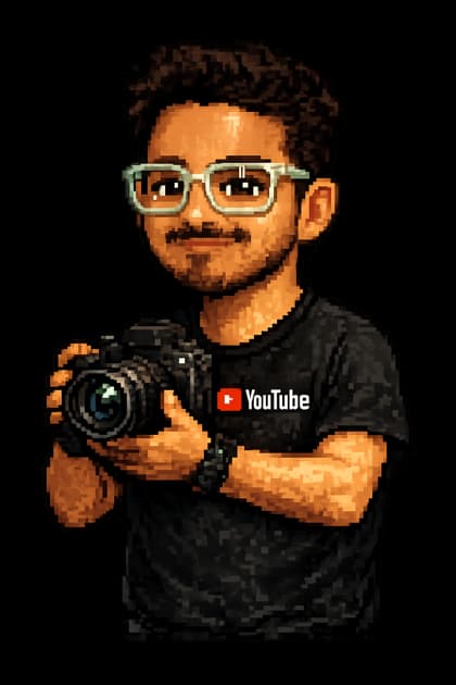 Divyanshu with camera for YouTube
